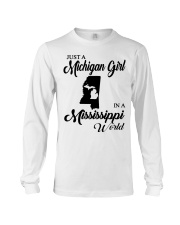 MICHIGAN GIRL IN MISSISSIPPI Long Sleeve Tee tile