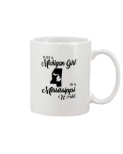 MICHIGAN GIRL IN MISSISSIPPI Mug tile