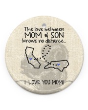 The Love Mom Son North Carolina California Circle ornament - single (porcelain) front