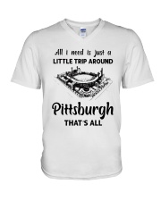A Little Trip Around Pittsburgh V-Neck T-Shirt tile