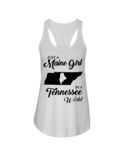 MAINE GIRL IN TENNESSEE Ladies Flowy Tank tile