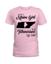 MAINE GIRL IN TENNESSEE Ladies T-Shirt front