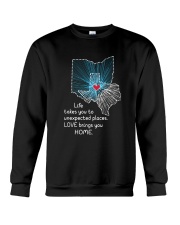 OHIO TEXAS LOVE BRINGS YOU HOME Crewneck Sweatshirt tile