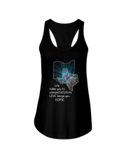 OHIO TEXAS LOVE BRINGS YOU HOME Ladies Flowy Tank tile