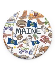Maine Symbol Circle ornament - single (porcelain) front