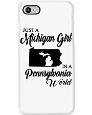 MICHIGAN GIRL IN PENNSYLVANIA Phone Case tile