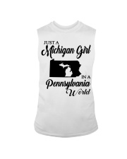 MICHIGAN GIRL IN PENNSYLVANIA Sleeveless Tee tile