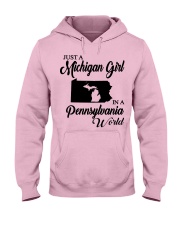 MICHIGAN GIRL IN PENNSYLVANIA Hooded Sweatshirt front