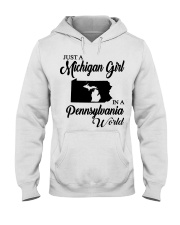 MICHIGAN GIRL IN PENNSYLVANIA Hooded Sweatshirt tile