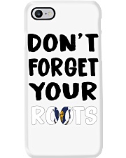 Massachusetts Flag Don't Forget Your Roots Phone Case tile