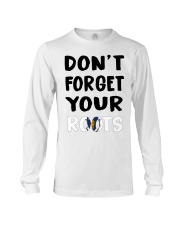 Massachusetts Flag Don't Forget Your Roots Long Sleeve Tee tile