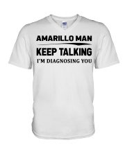 Amarillo Man - I'm Diagnosing V-Neck T-Shirt tile
