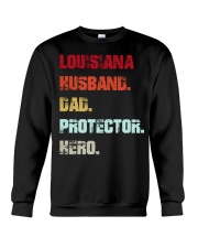 Louisiana Dad Hero Crewneck Sweatshirt tile