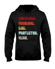 Louisiana Dad Hero Hooded Sweatshirt tile