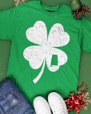Alabama Map - Four Leaf Clover Classic T-Shirt apparel-classic-tshirt-lifestyle-back-69