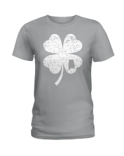 Alabama Map - Four Leaf Clover Ladies T-Shirt tile
