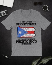 LIVE IN PENNSYLVANIA PUERTO RICO IN MY DNA Classic T-Shirt lifestyle-mens-crewneck-front-16
