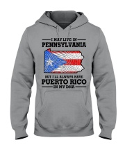 LIVE IN PENNSYLVANIA PUERTO RICO IN MY DNA Hooded Sweatshirt tile