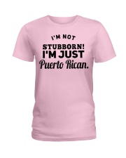 I'M JUST PUERTO RICAN Ladies T-Shirt front