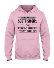 Scottish Girl - But People Ruined Hooded Sweatshirt front