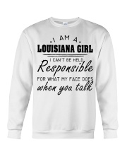 Louisiana girl can't be held responsible Crewneck Sweatshirt tile