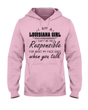 Louisiana girl can't be held responsible Hooded Sweatshirt front