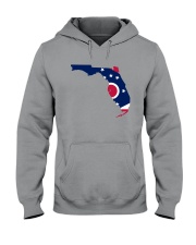 OHIO FLAG IN FLORIDA Hooded Sweatshirt front