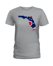 OHIO FLAG IN FLORIDA Ladies T-Shirt tile