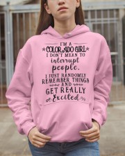 Colorado girl mean to interrupt - get excited Hooded Sweatshirt apparel-hooded-sweatshirt-lifestyle-07