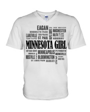 Minnesota Girl Cities V-Neck T-Shirt tile