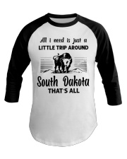 A Little Trip Around South Dakota Baseball Tee tile