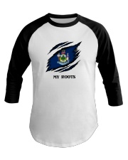 Flag Maine My Roots Baseball Tee tile