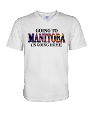 Going To Manitoba Landscape V-Neck T-Shirt tile