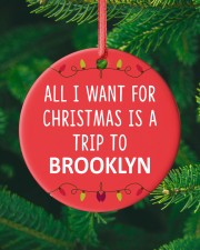 A Trip To Brooklyn Circle ornament - single (porcelain) custom-circle-ornament-single-porcelain-lifestyle-10