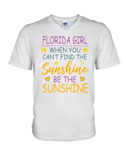 Florida Girl- Be The Sunshine V-Neck T-Shirt tile