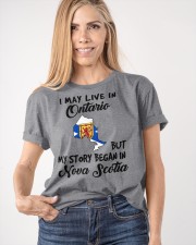 Began In Nova Scotia - Live In Ontario Classic T-Shirt apparel-classic-tshirt-lifestyle-front-100