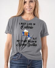 Began In Nova Scotia - Live In Ontario Classic T-Shirt apparel-classic-tshirt-lifestyle-front-101