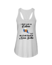 Began In Nova Scotia - Live In Ontario Ladies Flowy Tank tile