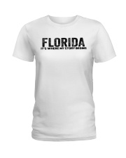 Florida - My Story Begins Ladies T-Shirt tile
