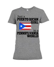 PUERTO RICAN GIRL IN PENNSYLVANIA Premium Fit Ladies Tee tile