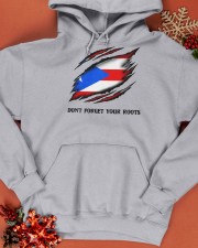 Don't Forget Your Roots - Puerto Rico Hooded Sweatshirt apparel-hooded-sweatshirt-lifestyle-front-65