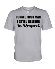 Connecticut Man I Still Believe In Respect V-Neck T-Shirt tile