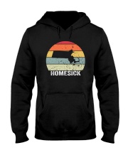 Vintage Homesick Massachusetts Hooded Sweatshirt tile