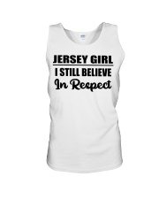 Jersey Girl I Still Believe In Respect Unisex Tank tile