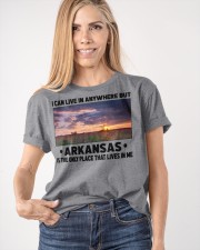 Arkansas Only Place Lives In Me Classic T-Shirt apparel-classic-tshirt-lifestyle-front-100