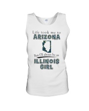 Illinois Girl Life Took Me To Arizona Unisex Tank tile