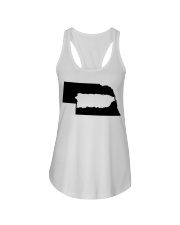 MAP PUERTO RICO IN NEBRASKA Ladies Flowy Tank tile