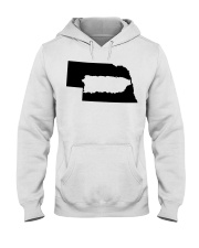 MAP PUERTO RICO IN NEBRASKA Hooded Sweatshirt tile
