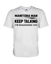 Manitoba Man - I'm Diagnosing V-Neck T-Shirt tile