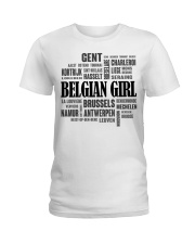 Belgium girl cities Ladies T-Shirt tile